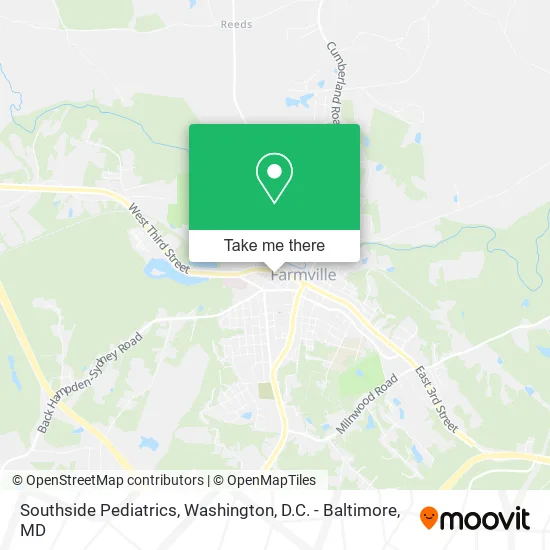 Southside Pediatrics map