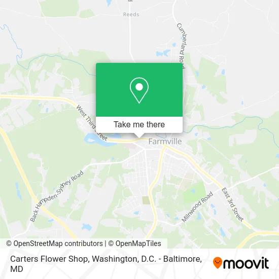 Carters Flower Shop map