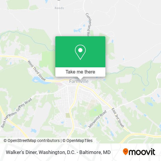 Walker's Diner map
