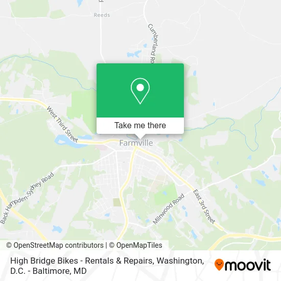 High Bridge Bikes - Rentals & Repairs map