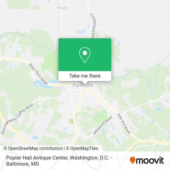 Poplar Hall Antique Center map