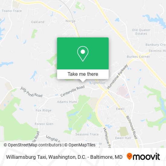 Williamsburg Taxi map