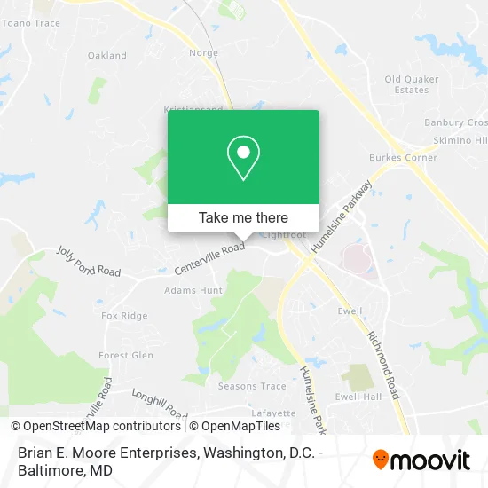Mapa de Brian E. Moore Enterprises