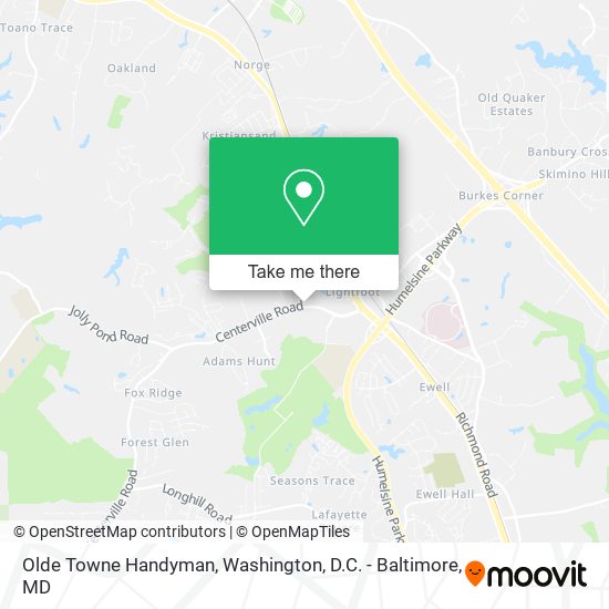 Olde Towne Handyman map