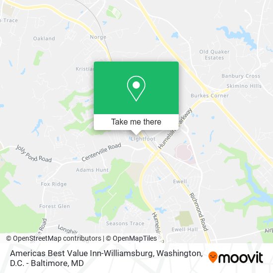 Americas Best Value Inn-Williamsburg map