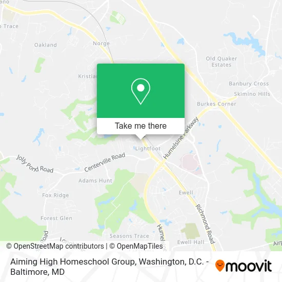 Aiming High Homeschool Group map