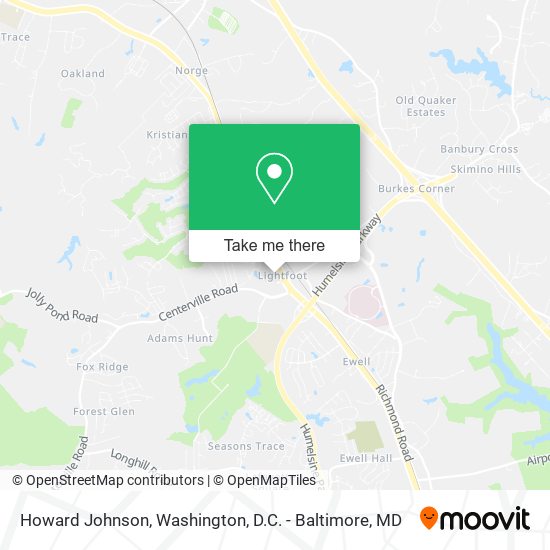 Howard Johnson map