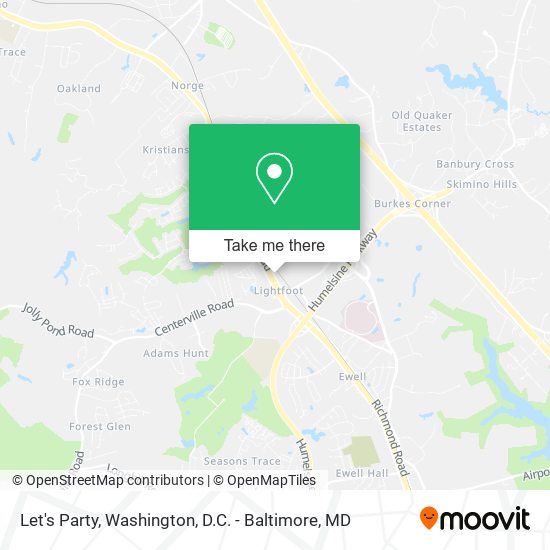 Let's Party map