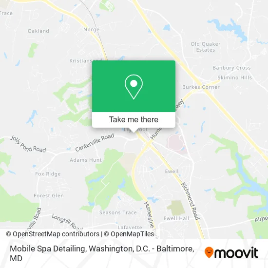 Mobile Spa Detailing map