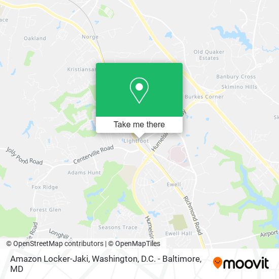 Amazon Locker-Jaki map