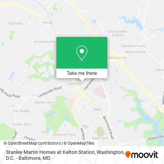 Mapa de Stanley Martin Homes at Kelton Station