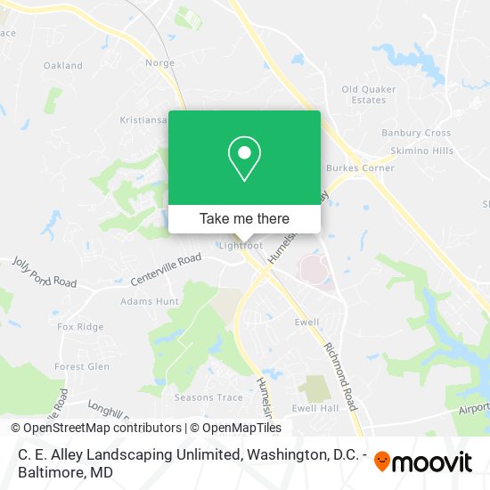 C. E. Alley Landscaping Unlimited map