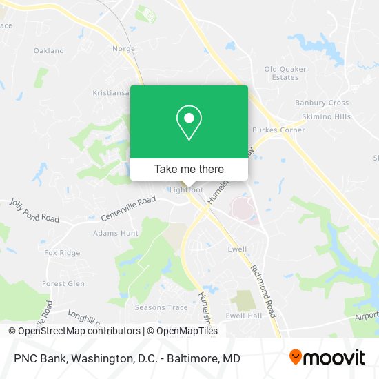 PNC Bank map