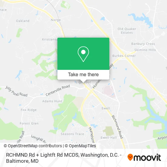 RCHMND Rd + Lightft Rd MCDS map