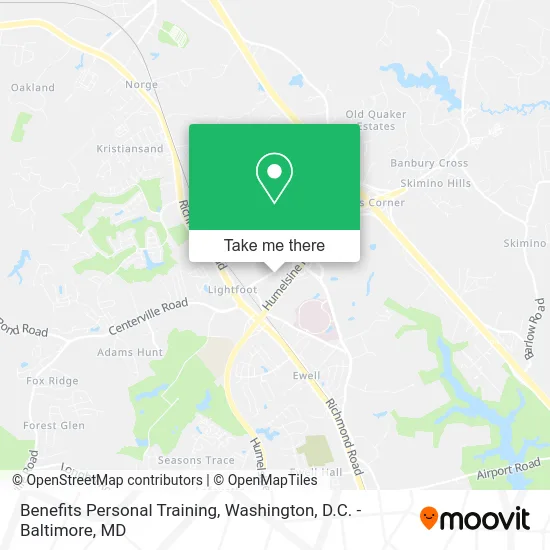 Benefits Personal Training map