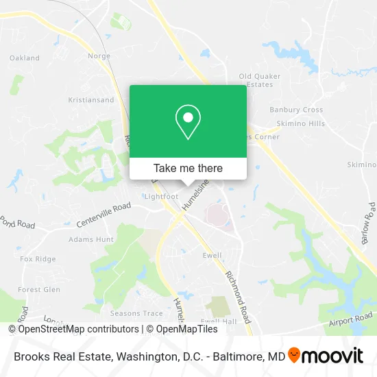 Brooks Real Estate map