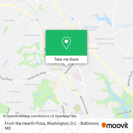 Mapa de From the Hearth Pizza