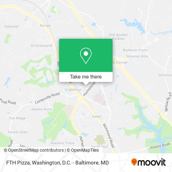 FTH Pizza map