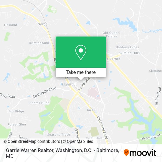Garrie Warren Realtor map