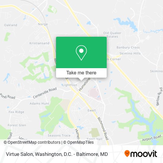 Virtue Salon map