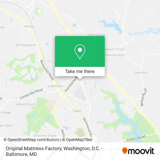 Original Mattress Factory map