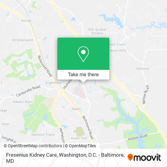 Mapa de Fresenius Kidney Care