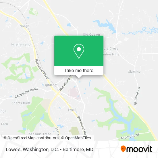Lowe's map