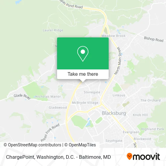 ChargePoint map