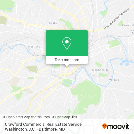 Crawford Commercial Real Estate Service map