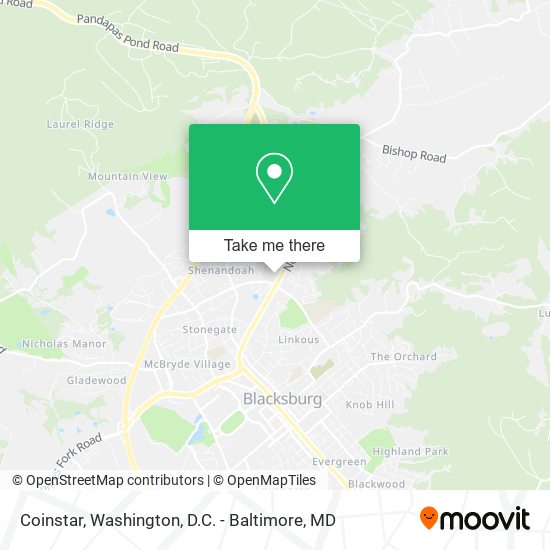 Coinstar map