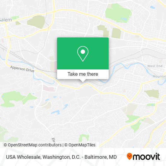 Mapa de USA Wholesale