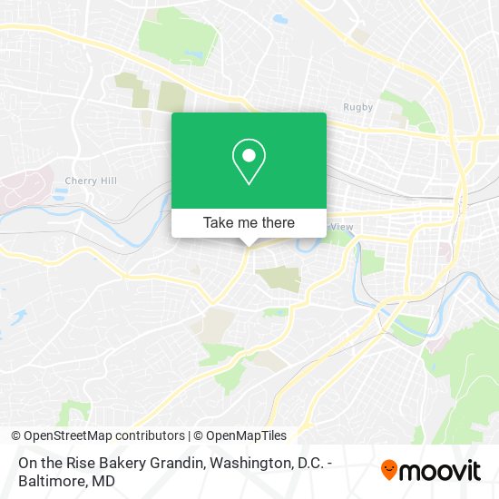 On the Rise Bakery Grandin map