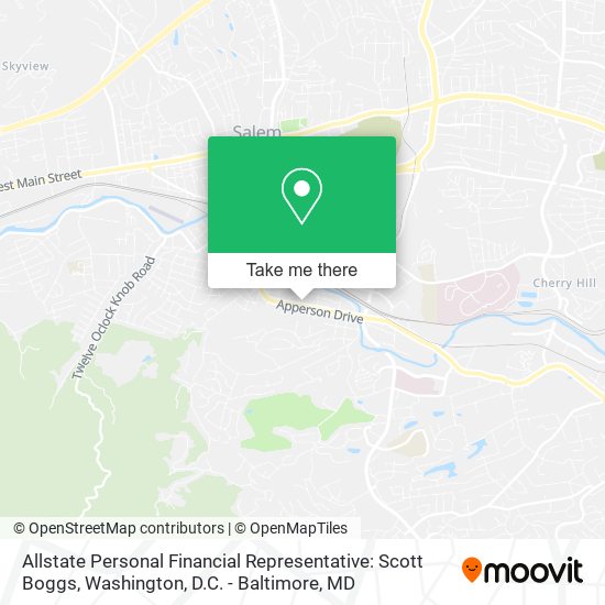 Mapa de Allstate Personal Financial Representative: Scott Boggs