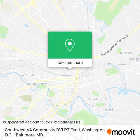 Southwest VA Community DVLPT Fund map