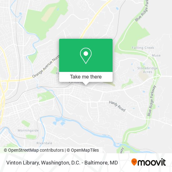 Vinton Library map