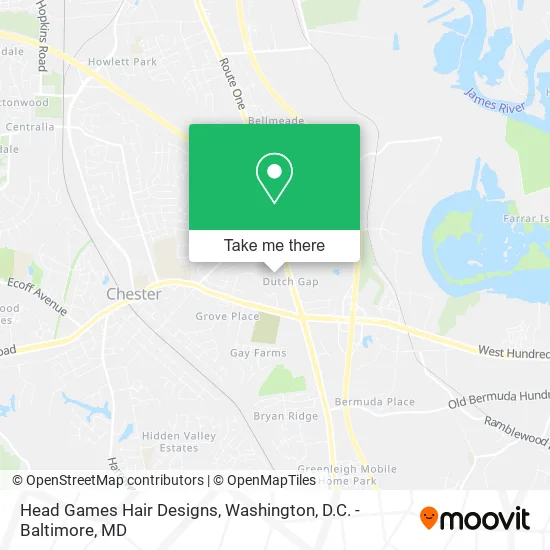 Head Games Hair Designs map