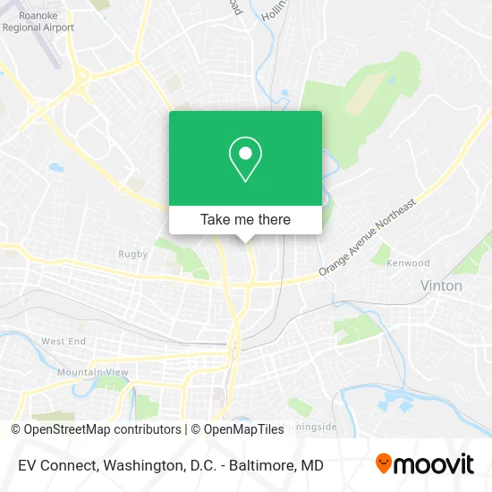 EV Connect map