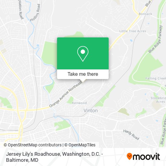 Mapa de Jersey Lily's Roadhouse