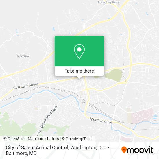 City of Salem Animal Control map