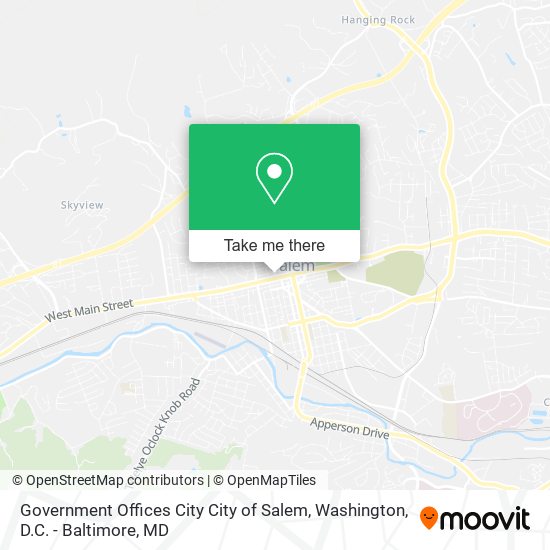 Government Offices City City of Salem map