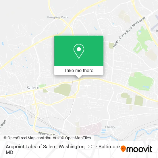 Arcpoint Labs of Salem map
