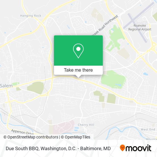 Due South BBQ map