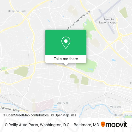 O'Reilly Auto Parts map