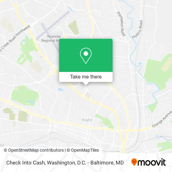 Mapa de Check Into Cash