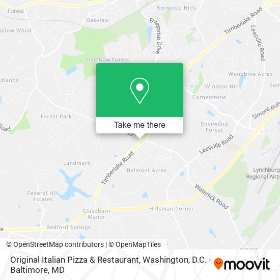 Original Italian Pizza & Restaurant map