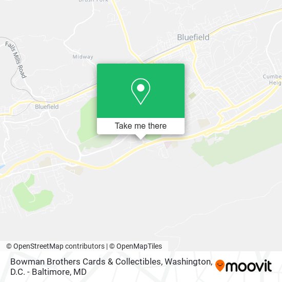 Mapa de Bowman Brothers Cards & Collectibles