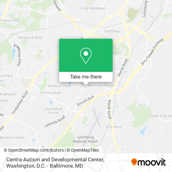 Centra Autism and Developmental Center map