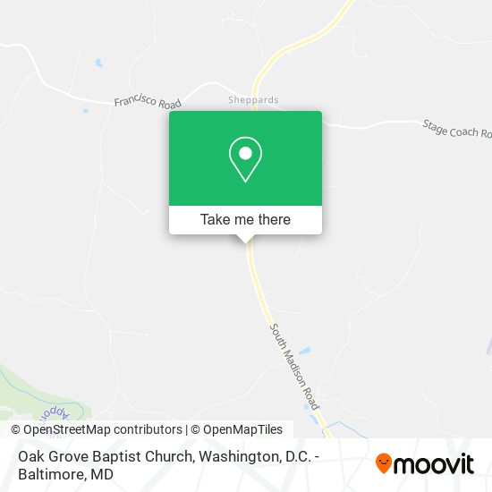 Mapa de Oak Grove Baptist Church