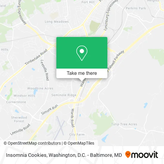 Insomnia Cookies map