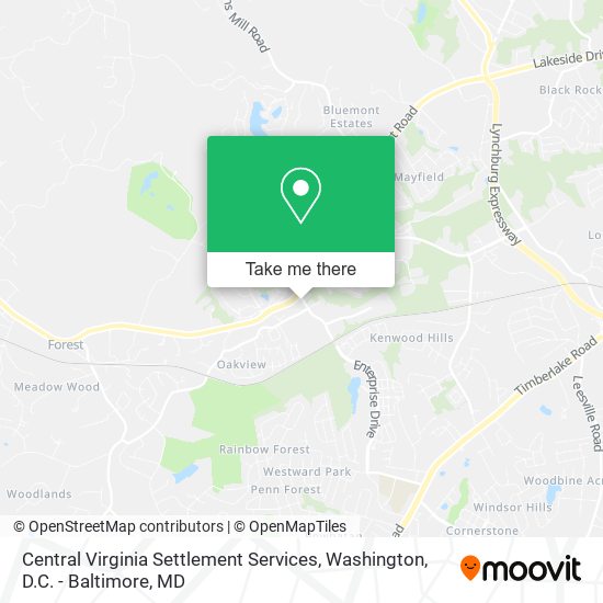 Central Virginia Settlement Services map